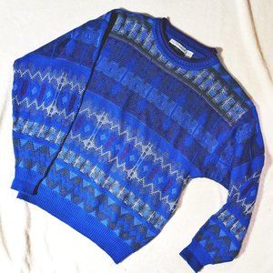 Vintage Pull Over Knit Grandpa Sweater